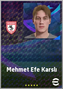 Mehmet Efe Karslı eFootball 2026 player card, 61 OVR GK
