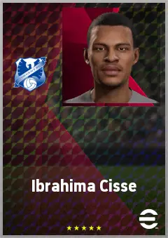 Ibrahima Cisse eFootball 2026 player card, 64 OVR CF