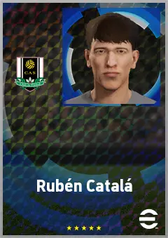 Rubén Catalá eFootball 2026 player card, 65 OVR CF