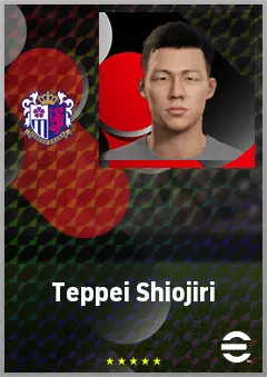 Shiojiri Teppei eFootball 2026 player card, 60 OVR AMF