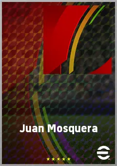 Juan Mosquera eFootball 2026 player card, 62 OVR CF