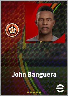 John Banguera eFootball 2026 player card, 62 OVR CB