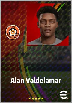 Alan Valdelamar eFootball 2026 player card, 63 OVR CMF