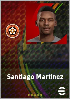 Santiago Martinez eFootball 2026 player card, 63 OVR RB