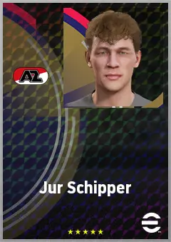 Jur Schipper eFootball 2026 player card, 64 OVR GK