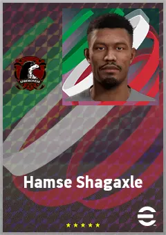 Hamse Shagaxle eFootball 2026 player card, 62 OVR CMF