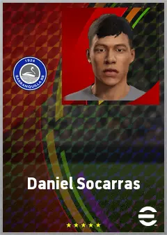 Daniel Socarras eFootball 2026 player card, 62 OVR RB