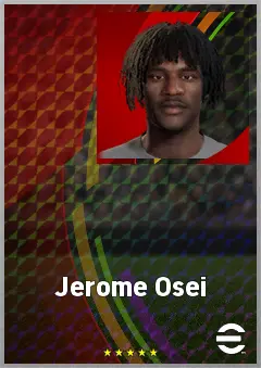 Jerome Osei eFootball 2026 player card, 61 OVR CF