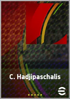 C. Hadjipaschalis eFootball 2026 player card, 68 OVR CMF