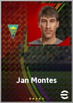 Jan Montes eFootball 2026 player card, 62 OVR LB