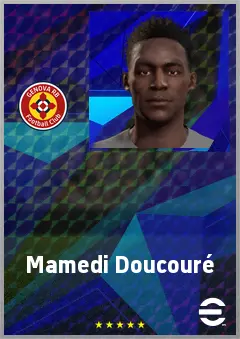 Mamedi Doucouré eFootball 2026 player card, 64 OVR CB