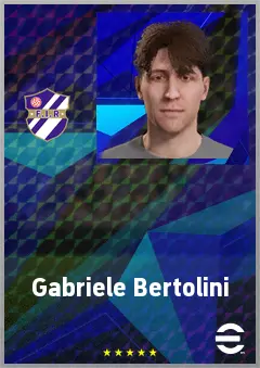 Gabriele Bertolini eFootball 2026 player card, 64 OVR LWF