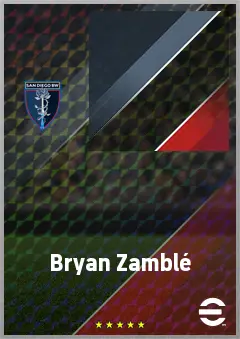 Bryan Zamblé eFootball 2026 player card, 67 OVR LWF