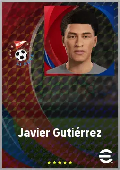 Javier Gutiérrez eFootball 2026 player card, 63 OVR CF