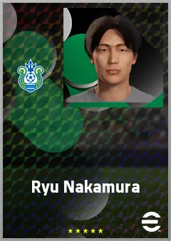 Nakamura Ryu eFootball 2026 player card, 60 OVR CMF