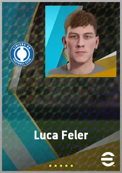 Luca Feler eFootball 2026 player card, 63 OVR DMF