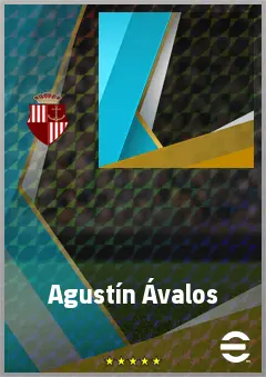 Agustín Ávalos eFootball 2026 player card, 63 OVR CF