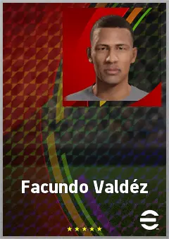 Facundo Valdéz eFootball 2026 player card, 61 OVR LWF