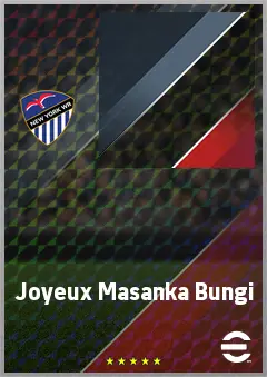 Joyeux Masanka Bungi eFootball 2026 player card, 66 OVR LMF