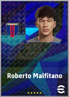 Roberto Malfitano eFootball 2026 player card, 60 OVR CMF