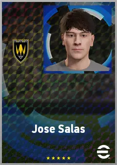 Jose Salas eFootball 2026 player card, 60 OVR LB