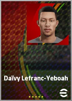 Daïvy Lefranc-Yeboah eFootball 2026 player card, 60 OVR GK