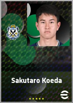 Koeda Sakutaro eFootball 2026 player card, 59 OVR CMF
