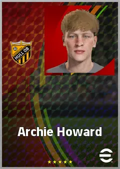 Archie Howard eFootball 2026 player card, 59 OVR GK