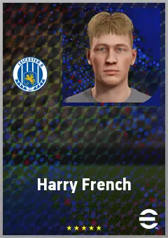 Harry French eFootball 2026 player card, 60 OVR GK