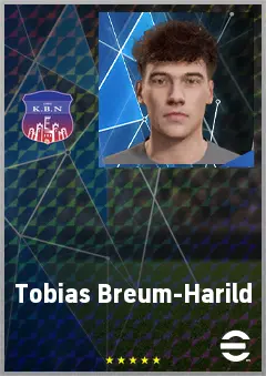 Tobias Breum-Harild eFootball 2026 player card, 60 OVR GK