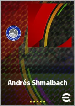 Andrés Shmalbach eFootball 2026 player card, 61 OVR DMF