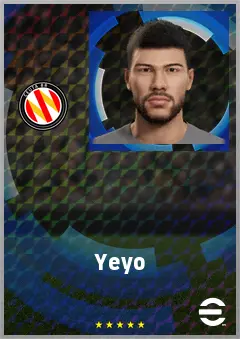 Yeyo eFootball 2026 player card, 61 OVR SS