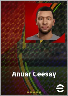 Anuar Ceesay eFootball 2026 player card, 62 OVR LMF