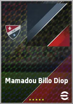 Mamadou Billo Diop eFootball 2026 player card, 65 OVR CF