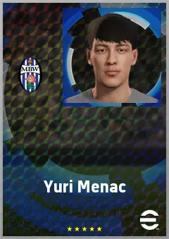 Yuri Menac eFootball 2026 player card, 60 OVR CF