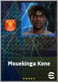 Mouekinga Kone eFootball 2026 player card, 60 OVR CF