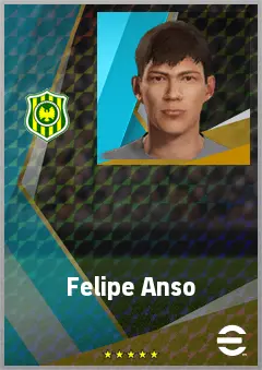 Felipe Anso eFootball 2026 player card, 63 OVR LWF