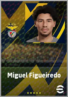 Miguel Figueiredo eFootball 2026 player card, 61 OVR CMF