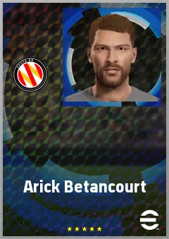 Arick Betancourt eFootball 2026 player card, 60 OVR RB