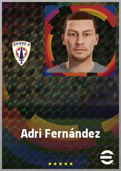 Adri Fernández eFootball 2026 player card, 60 OVR RB