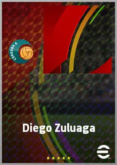 Diego Zuluaga eFootball 2026 player card, 62 OVR CF