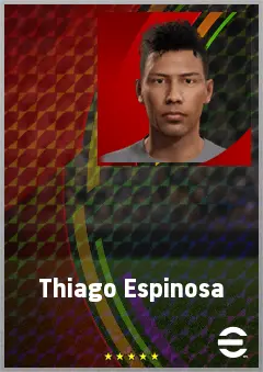 Thiago Espinosa eFootball 2026 player card, 62 OVR LB