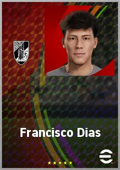 Francisco Dias eFootball 2026 player card, 63 OVR LB