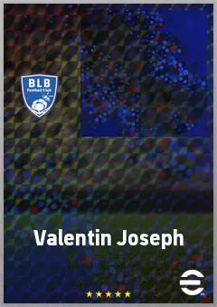 Valentin Joseph eFootball 2026 player card, 60 OVR CF