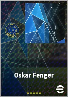 Oskar Fenger eFootball 2026 player card, 60 OVR CF