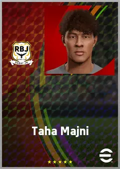 Taha Majni eFootball 2026 player card, 63 OVR RB