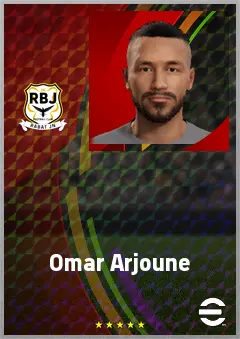 Omar Arjoune eFootball 2026 player card, 61 OVR DMF