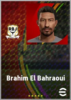 Brahim El Bahraoui eFootball 2026 player card, 66 OVR CF