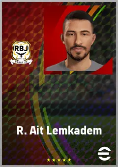 R. Ait Lemkadem eFootball 2026 player card, 67 OVR LB