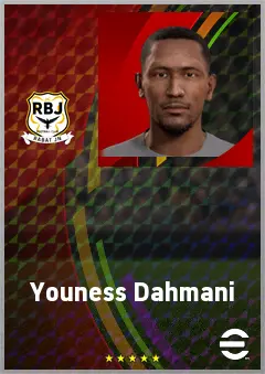 Youness Dahmani eFootball 2026 player card, 68 OVR LWF